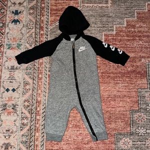 Black and gray 9 month Nike sweatsuit